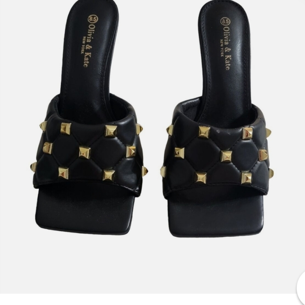 NWOB-Olivia & Kate Studded and Quilted Heels